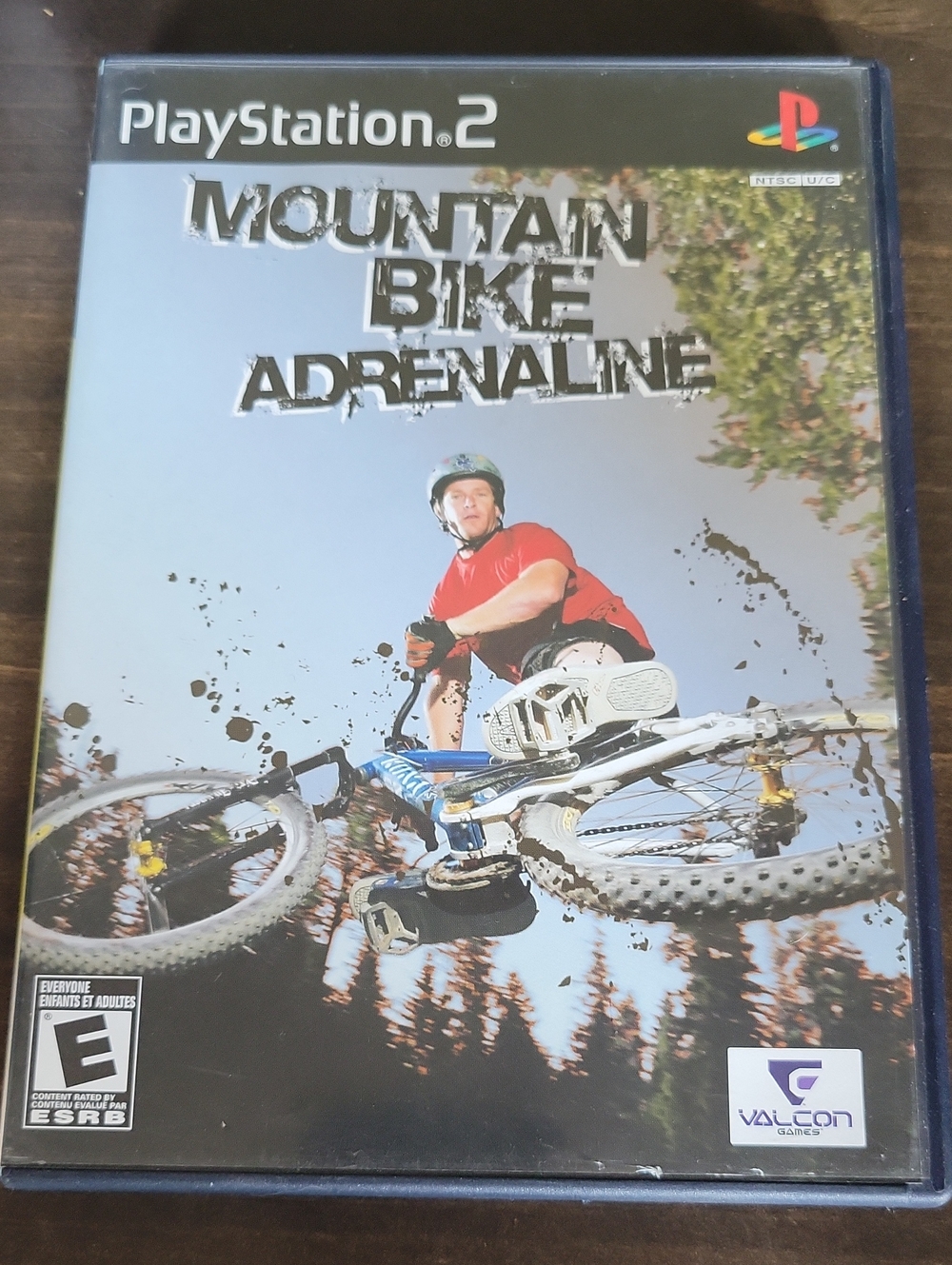 Sony PS2 Mountain Bike Adrenaline - Blue Bike, Red Jersey